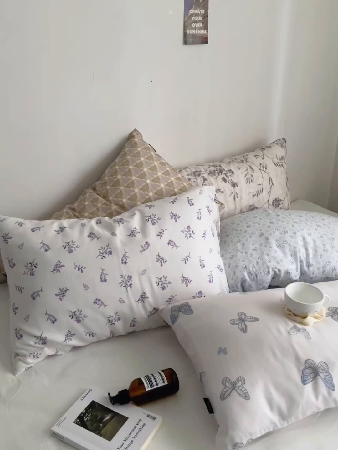 91家纺网 家纺一手货源 找家纺 （总）柚可家居 2025新款双层纱印花单枕套