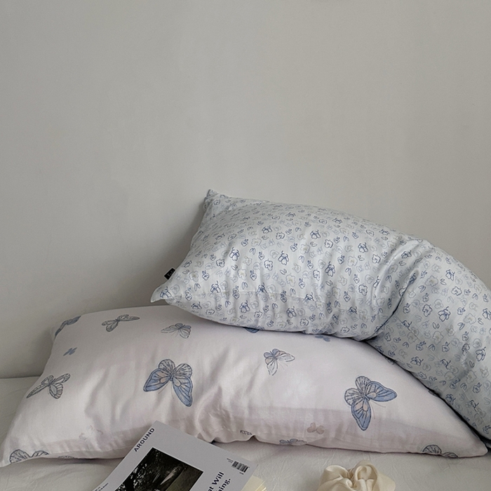 91家纺网 家纺一手货源 找家纺 （总）柚可家居 2025新款双层纱印花单枕套