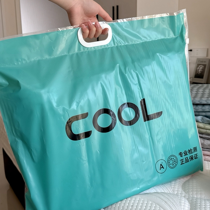 91家纺网 家纺一手货源 找家纺 兜米2025新款菱形格床笠凉席 包装袋