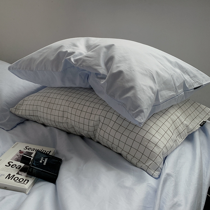 91家纺网 家纺一手货源 找家纺 （总）柚可家居 2025新款亲肤舒适40支数码四件套-淡蓝孤岛