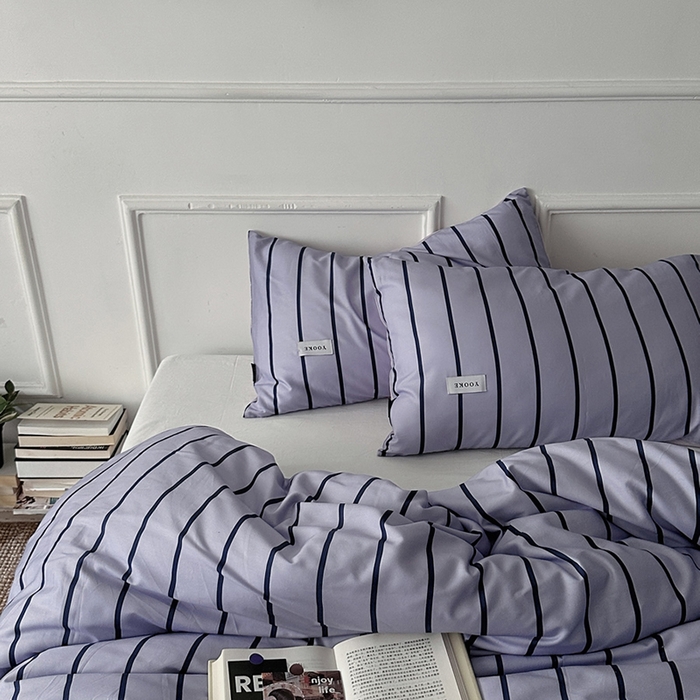 91家纺网 家纺一手货源 找家纺 （总）柚可2025新款亲肤舒适40支数码四件套-卡玆-白