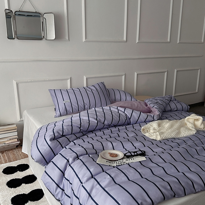 91家纺网 家纺一手货源 找家纺 （总）柚可2025新款亲肤舒适40支数码四件套-卡玆-白