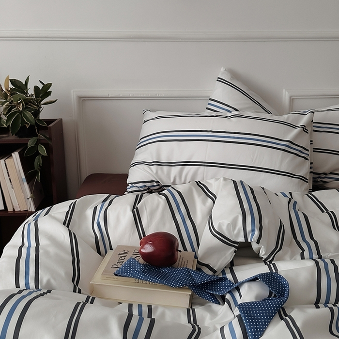 91家纺网 家纺一手货源 找家纺 柚可家居 2025新款亲肤舒适40支数码四件套 时光线条 时光线条-咖