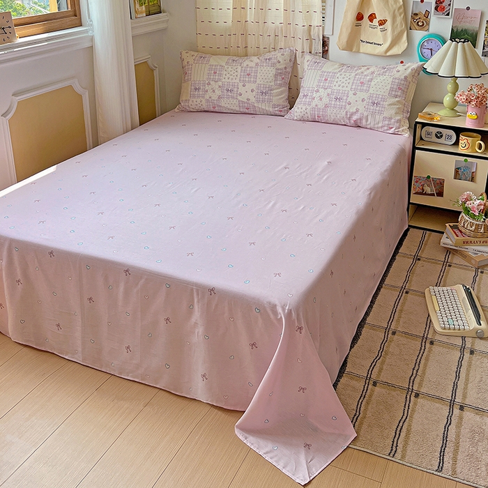 91家纺网 家纺一手货源 找家纺 耀悦家纺 2025新款INS减龄可爱风卡通四件套 初恋