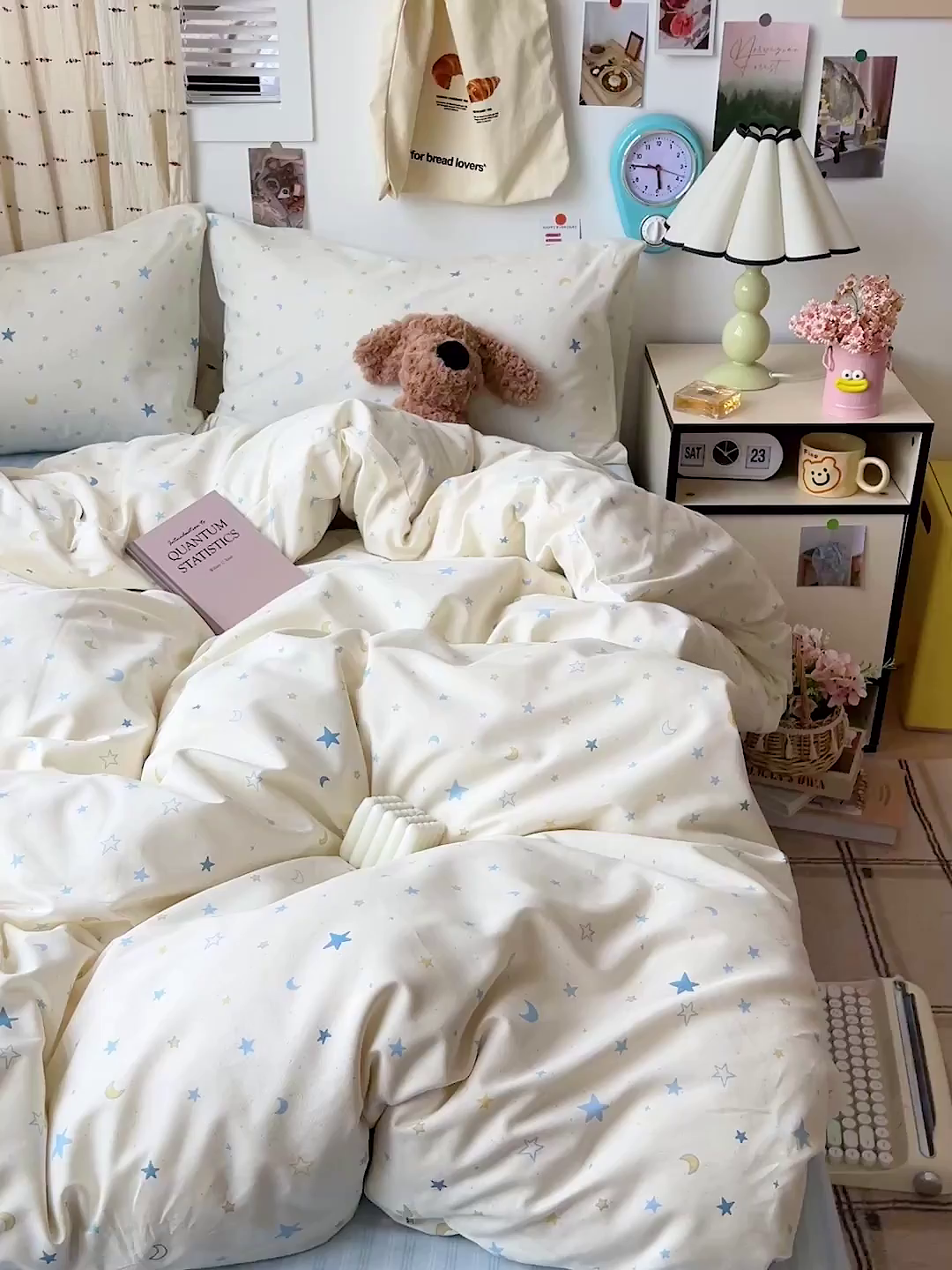 91家纺网 家纺一手货源 找家纺 耀悦家纺 2025新款INS减龄可爱风卡通四件套 星语心愿