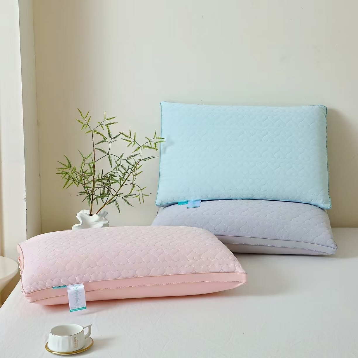 91家纺网 家纺一手货源 找家纺 （总）2025新款48×74cm凉感冰丝枕