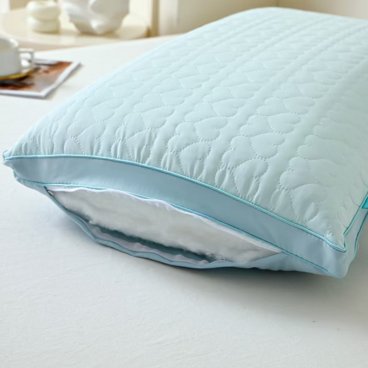 91家纺网 家纺一手货源 找家纺 （总）2025新款48×74cm凉感冰丝枕