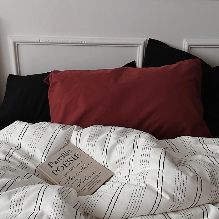 91家纺网 家纺一手货源 找家纺 （总）柚可家居 2025新款40支色织水洗棉四件套-纽约浅梦