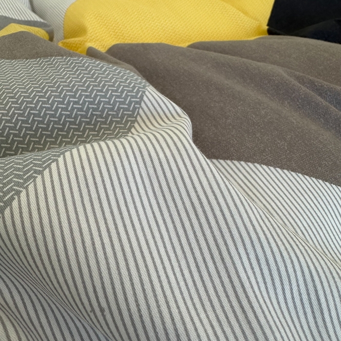 91家纺网 家纺一手货源 找家纺 简宜家居（朝初家纺） 2025新款13070全棉纯棉斜纹简约北欧风四件套 墨尔本