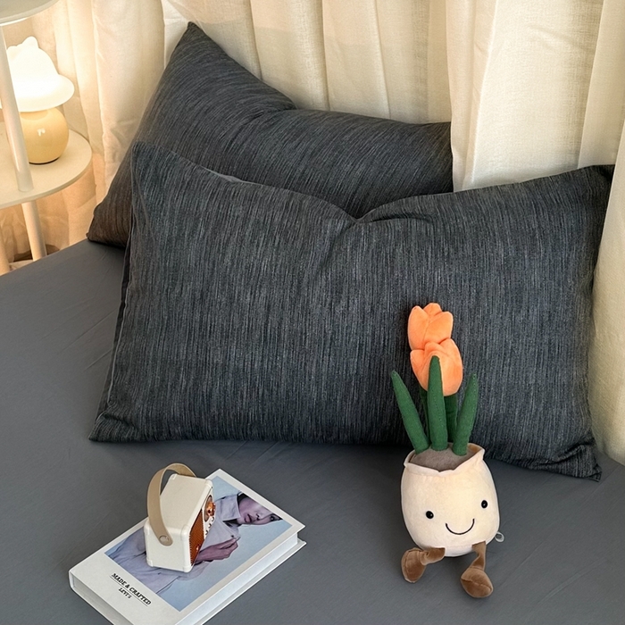 91家纺网 家纺一手货源 找家纺 简宜家居（朝初家纺） 2025新款13070全棉纯棉斜纹简约北欧风四件套 围城