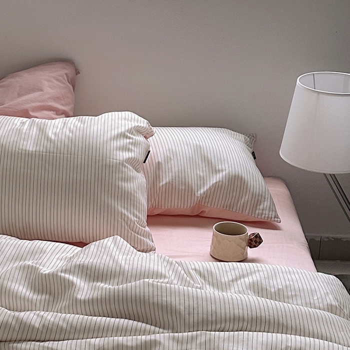 91家纺网 家纺一手货源 找家纺 （总）柚可家居 2025新款亲肤舒适40支数码四件套-时野粉