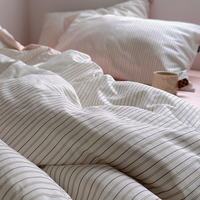 91家纺网 家纺一手货源 找家纺 （总）柚可家居 2025新款亲肤舒适40支数码四件套-时野粉