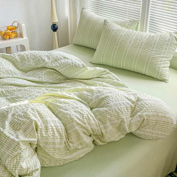 91家纺网 家纺一手货源 找家纺 （总）卡普家居 2025新款A类阳离子公主格四件套