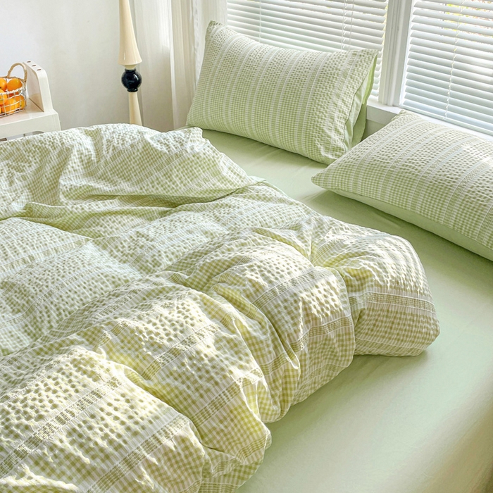 91家纺网 家纺一手货源 找家纺 （总）卡普家居 2025新款A类阳离子公主格四件套