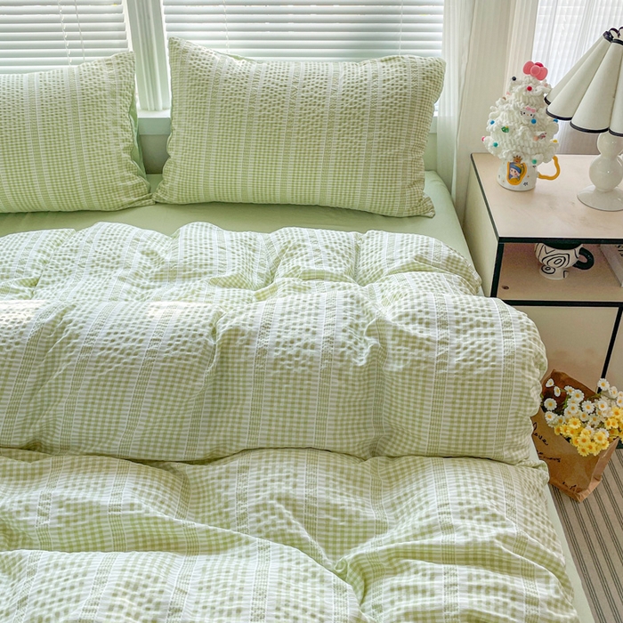 91家纺网 家纺一手货源 找家纺 （总）卡普家居 2025新款A类阳离子公主格四件套