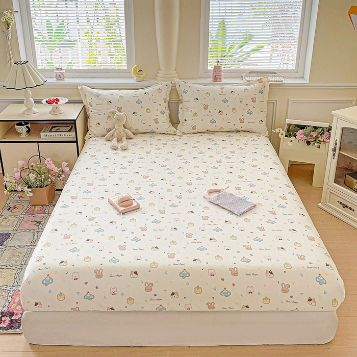 91家纺网 家纺一手货源 找家纺 （总）卡普家居 2025新款全棉印花A版床笠