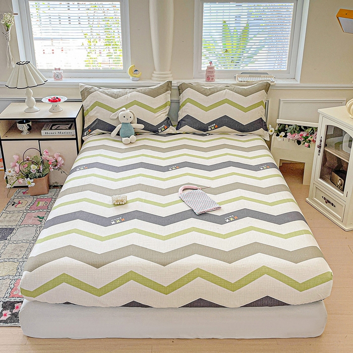 91家纺网 家纺一手货源 找家纺 （总）卡普家居 2025新款全棉印花A版床笠