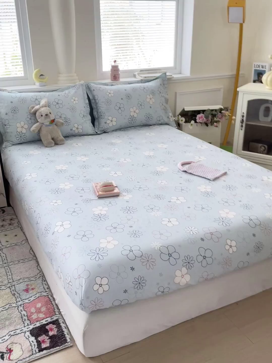 91家纺网 家纺一手货源 找家纺 卡普家居 2025新款全棉印花A版床笠 漫日夏花