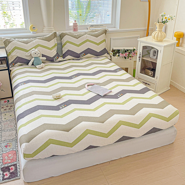 91家纺网 家纺一手货源 找家纺 卡普家居 2025新款全棉印花A版床笠 欧利