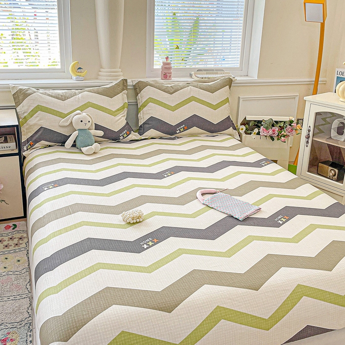 91家纺网 家纺一手货源 找家纺 卡普家居 2025新款全棉印花A版床笠 欧利