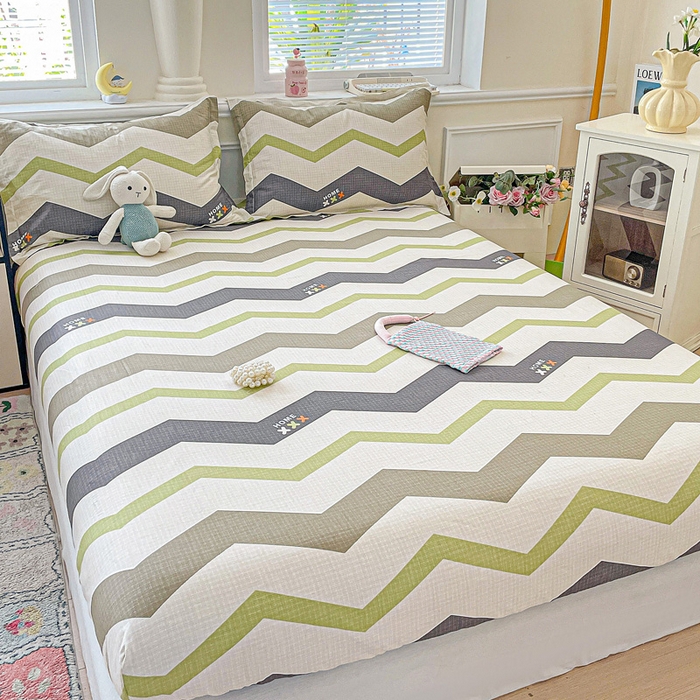 91家纺网 家纺一手货源 找家纺 卡普家居 2025新款全棉印花A版床笠 欧利