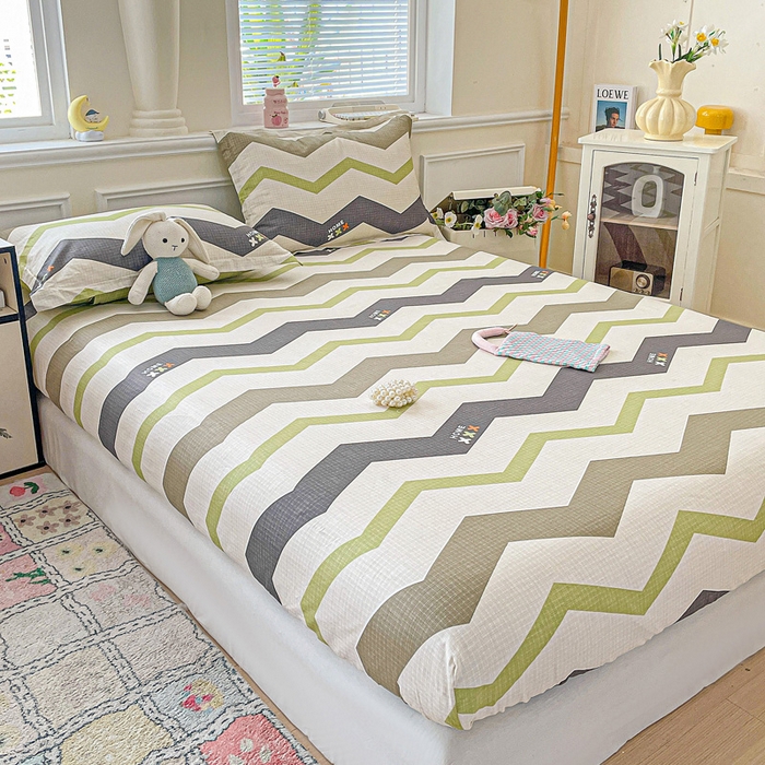 91家纺网 家纺一手货源 找家纺 卡普家居 2025新款全棉印花A版床笠 欧利