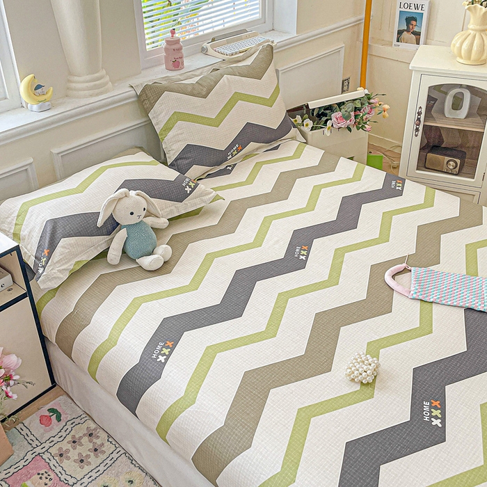 91家纺网 家纺一手货源 找家纺 卡普家居 2025新款全棉印花A版床笠 欧利