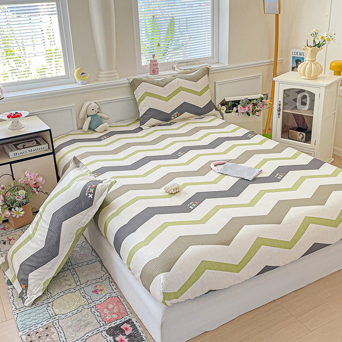 91家纺网 家纺一手货源 找家纺 卡普家居 2025新款全棉印花A版床笠 欧利