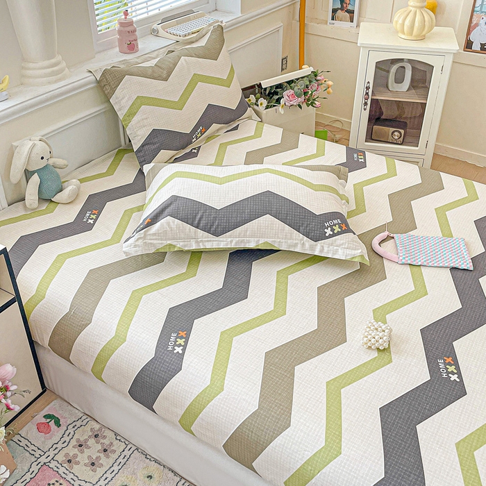 91家纺网 家纺一手货源 找家纺 卡普家居 2025新款全棉印花A版床笠 欧利