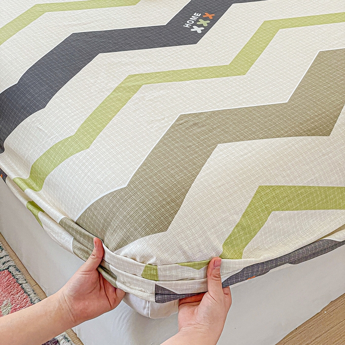 91家纺网 家纺一手货源 找家纺 卡普家居 2025新款全棉印花A版床笠 欧利