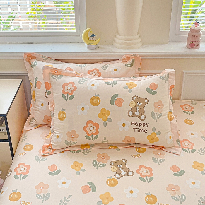 91家纺网 家纺一手货源 找家纺 卡普家居 2025新款全棉印花A版床笠 秋日森林