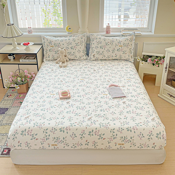 卡普家居 2025新款全棉印花A版床笠 温暖思绪