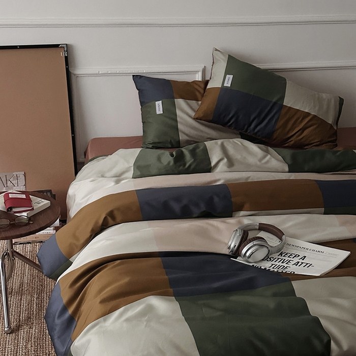 91家纺网 家纺一手货源 找家纺 柚可家居 2025年50支数码活性印花四件套 布姆格（送手提袋+控价）