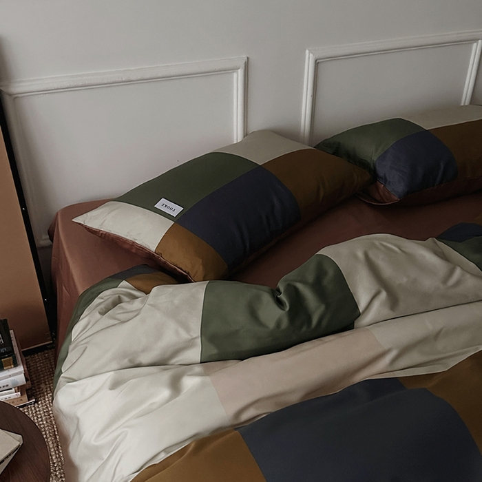 91家纺网 家纺一手货源 找家纺 柚可家居 2025年50支数码活性印花四件套 布姆格（送手提袋+控价）