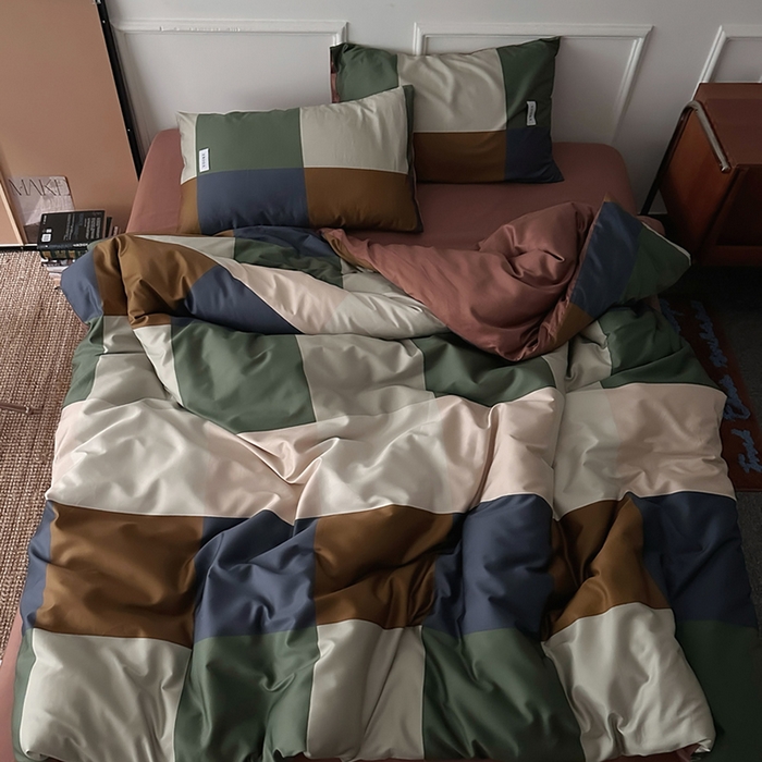 91家纺网 家纺一手货源 找家纺 柚可家居 2025年50支数码活性印花四件套 布姆格（送手提袋+控价）