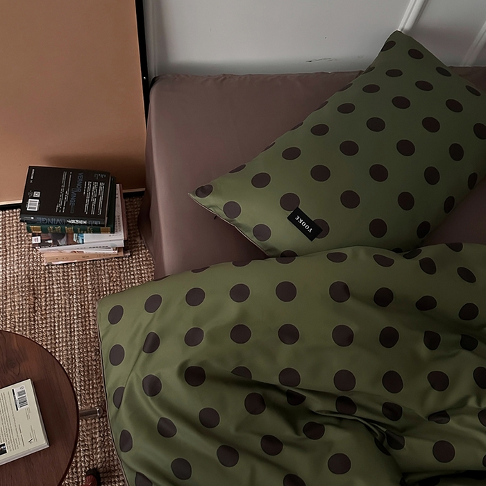 91家纺网 家纺一手货源 找家纺 柚可家居 2025年50支数码活性印花四件套 福特波点（送手提袋+控价）