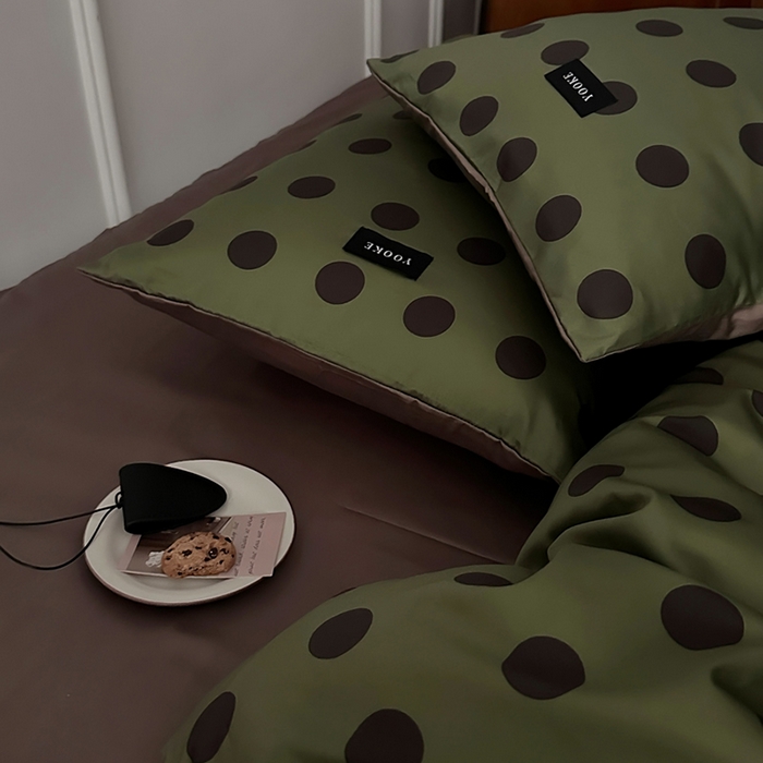 91家纺网 家纺一手货源 找家纺 柚可家居 2025年50支数码活性印花四件套 福特波点（送手提袋+控价）