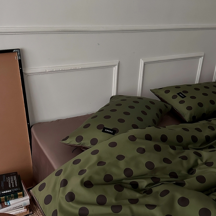 91家纺网 家纺一手货源 找家纺 柚可家居 2025年50支数码活性印花四件套 福特波点（送手提袋+控价）