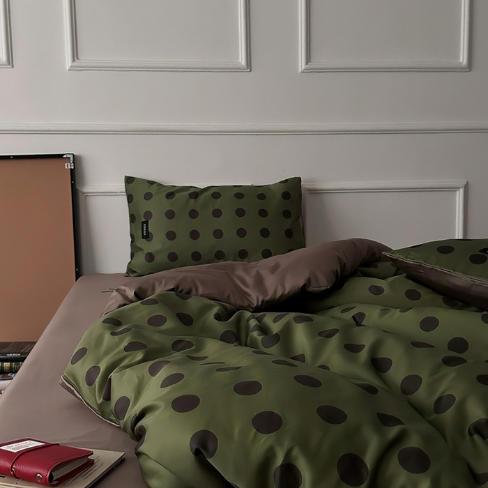 91家纺网 家纺一手货源 找家纺 柚可家居 2025年50支数码活性印花四件套 福特波点（送手提袋+控价）