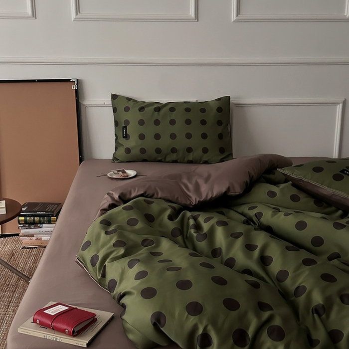 91家纺网 家纺一手货源 找家纺 柚可家居 2025年50支数码活性印花四件套 福特波点（送手提袋+控价）