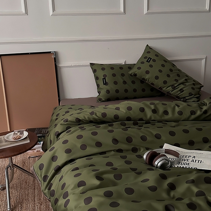 91家纺网 家纺一手货源 找家纺 柚可家居 2025年50支数码活性印花四件套 福特波点（送手提袋+控价）