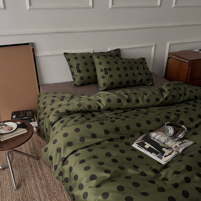 91家纺网 家纺一手货源 找家纺 柚可家居 2025年50支数码活性印花四件套 福特波点（送手提袋+控价）