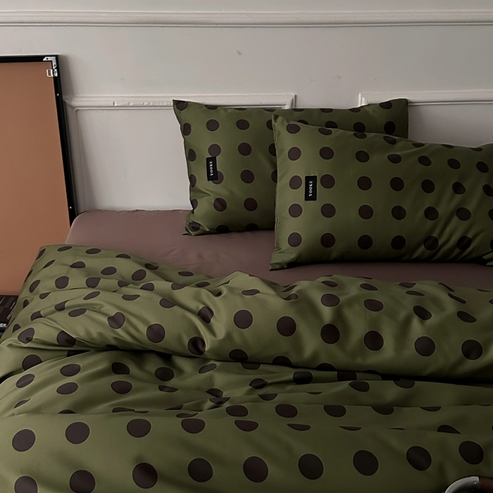 91家纺网 家纺一手货源 找家纺 柚可家居 2025年50支数码活性印花四件套 福特波点（送手提袋+控价）