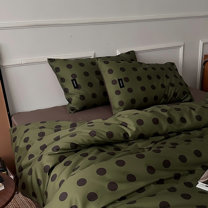 91家纺网 家纺一手货源 找家纺 柚可家居 2025年50支数码活性印花四件套 福特波点（送手提袋+控价）