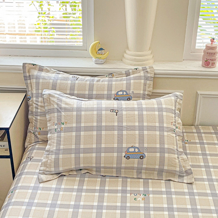 91家纺网 家纺一手货源 找家纺 卡普家居 2025新款全棉印花A版床笠 小汽车