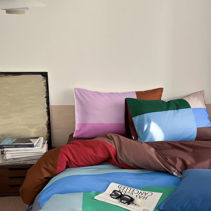 91家纺网 家纺一手货源 找家纺 柚可家居 2025年数码印花大版40支纯棉四件套 奥尔森（送手提袋）