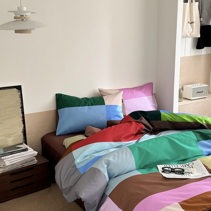 91家纺网 家纺一手货源 找家纺 柚可家居 2025年数码印花大版40支纯棉四件套 奥尔森（送手提袋）