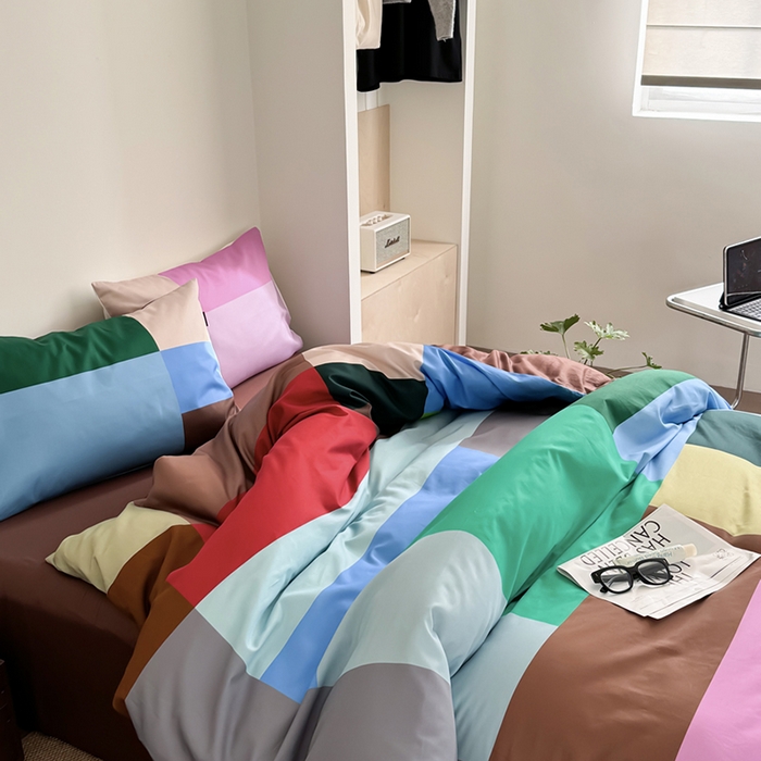 91家纺网 家纺一手货源 找家纺 柚可家居 2025年数码印花大版40支纯棉四件套 奥尔森（送手提袋）