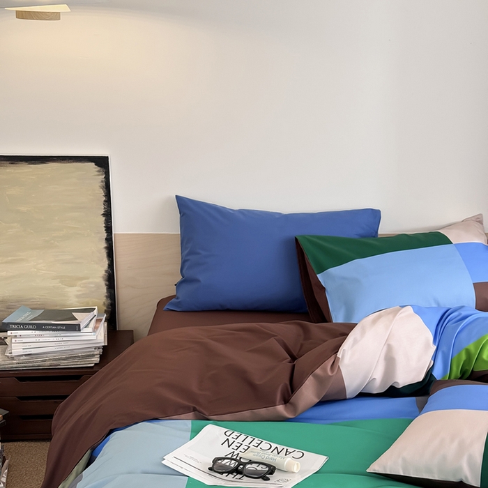 91家纺网 家纺一手货源 找家纺 柚可家居 2025年数码印花大版40支纯棉四件套 奥尔森（送手提袋）