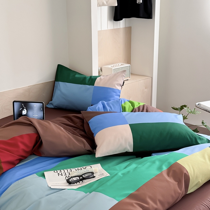 91家纺网 家纺一手货源 找家纺 柚可家居 2025年数码印花大版40支纯棉四件套 奥尔森（送手提袋）